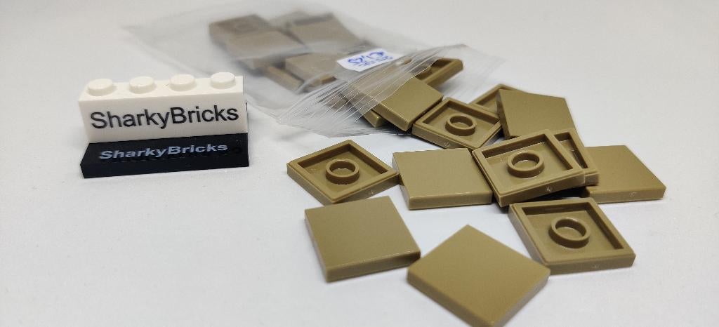 Lego Tile 2x2 Dark Tan per 25 stuks (Nieuw), Kinderen en Baby's, Speelgoed | Duplo en Lego, Nieuw, Lego, Losse stenen, Overige thema's