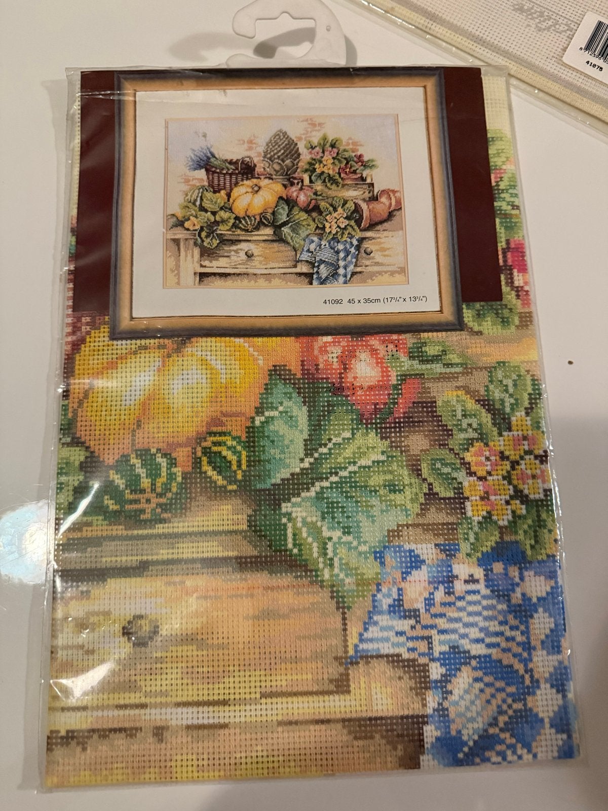 Lanarte Borduurpakket Herfststilleven 45x35cm, Hobby en Vrije tijd, Borduren en Borduurmachines, Ophalen of Verzenden, Nieuw, Handborduren