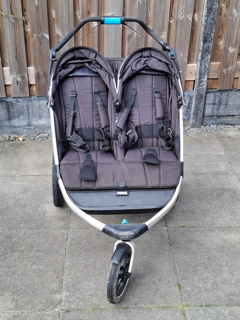 Thule Urban Glide 2 Duo Kinderwagen, Gebruikt, Verstelbare duwstang, Ophalen, Kinderwagen