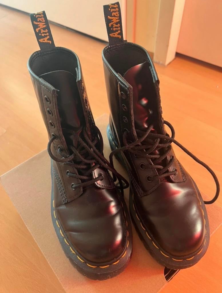 Dr. Martens 1460 Bex Smooth Leer Laarzen Zwart, Kleding | Dames, Schoenen, Zo goed als nieuw, Lage of Enkellaarzen, Zwart, Ophalen of Verzenden
