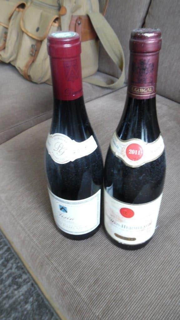 bourgogne FIXIN  2017 + crozes hermitage 2011 2 topflessen, Ophalen, Nieuw, Frankrijk, Rode wijn