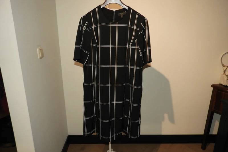 Ted Baker jumpsuit broek pakje jurk look zwart wit mt 2/M