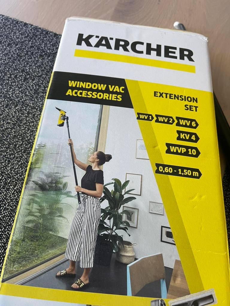 Kärcher verlengsteel Window Vac verlengstuk, Ophalen of Verzenden, Zo goed als nieuw