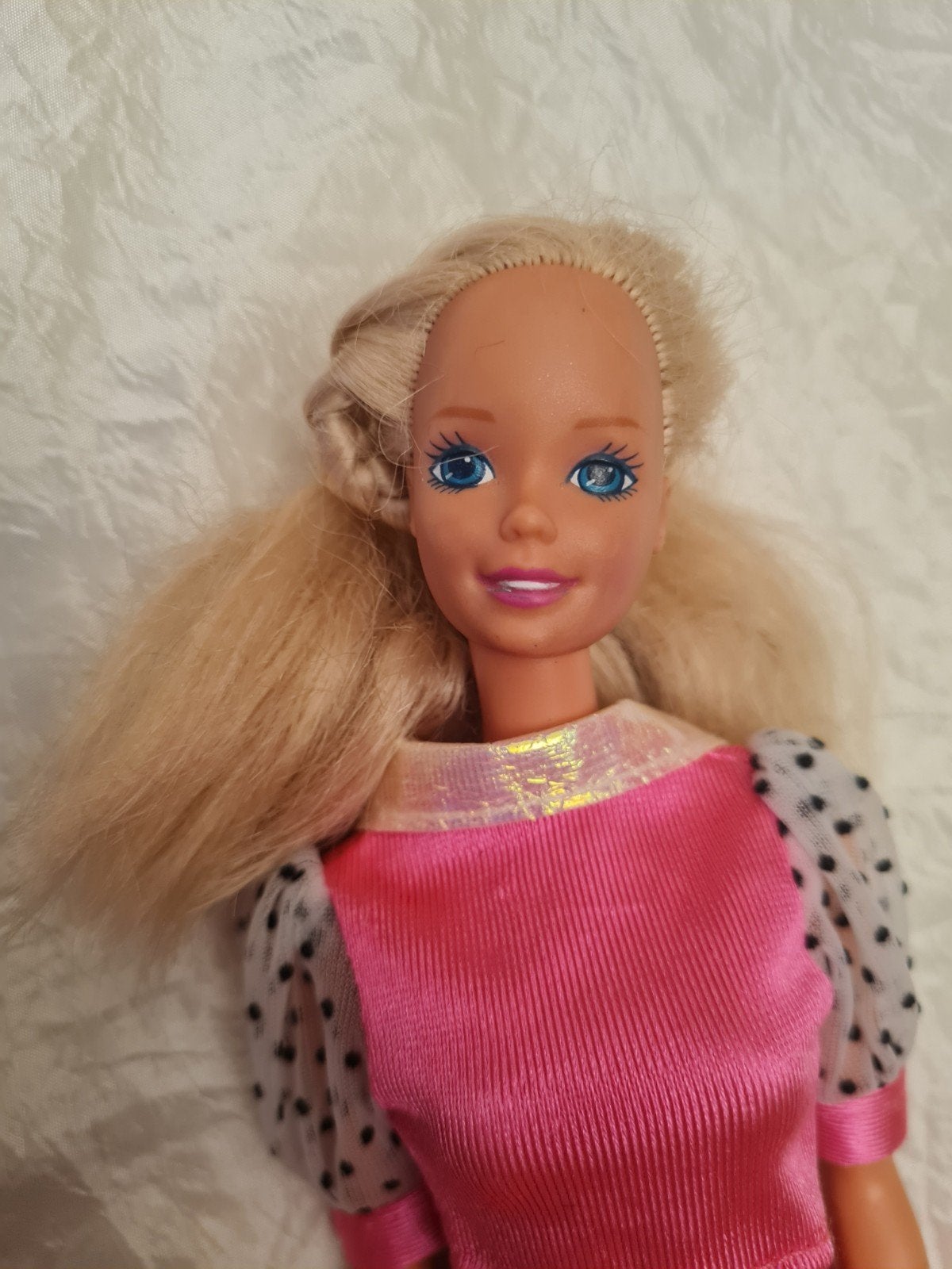 Vintage Barbie Pop van Mattel - Roze Jurk, Ophalen of Verzenden, Gebruikt, Barbie