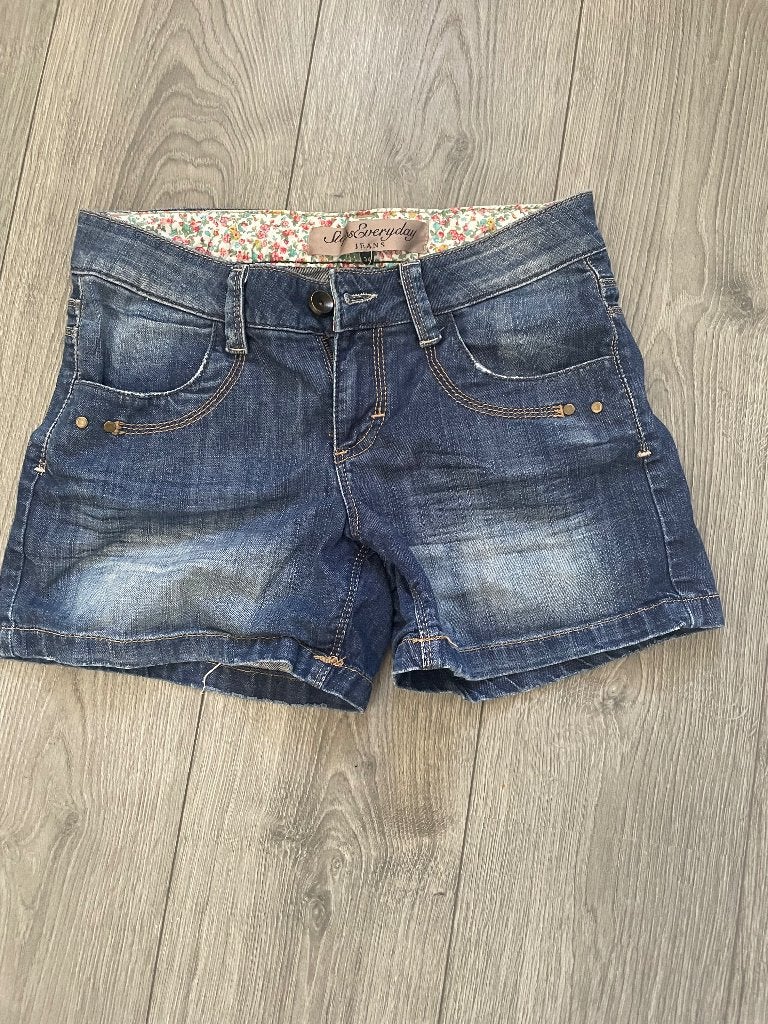 Steps korte spijkerbroek mt 34, Ophalen of Verzenden, Zo goed als nieuw, Blauw, Overige jeansmaten