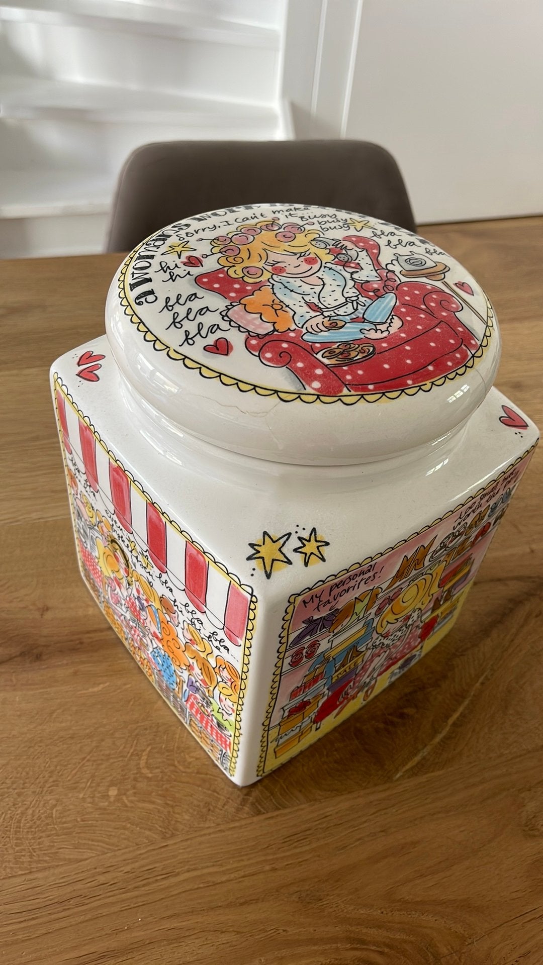 Blond Amsterdam snoeppot, Ophalen, Gebruikt, Overige typen, Aardewerk