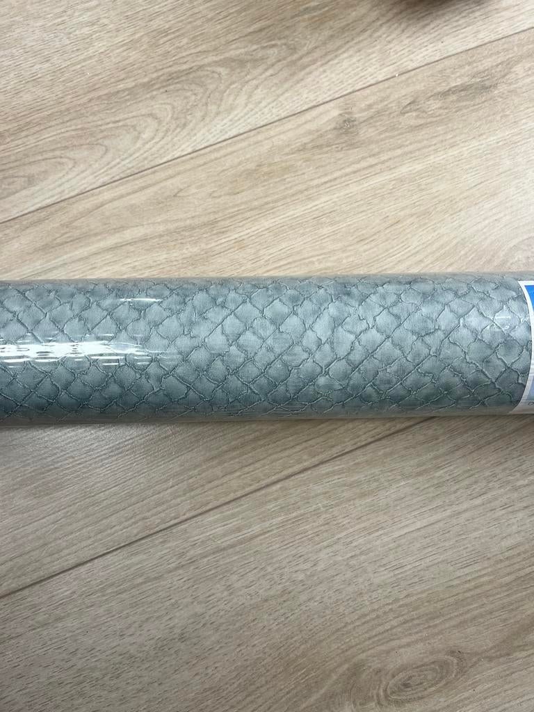 Behang rol van Designers Guild - Boro, Ophalen, Minder dan 10 m², Blauw