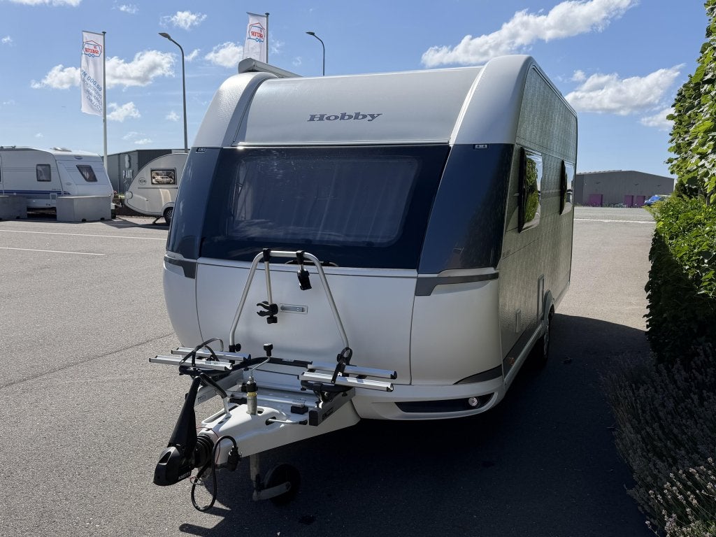 Hobby De Luxe 460 LU verkocht, Caravans en Kamperen, Caravans, Rondzit, Hobby, Bedrijf, 4 tot 5 meter