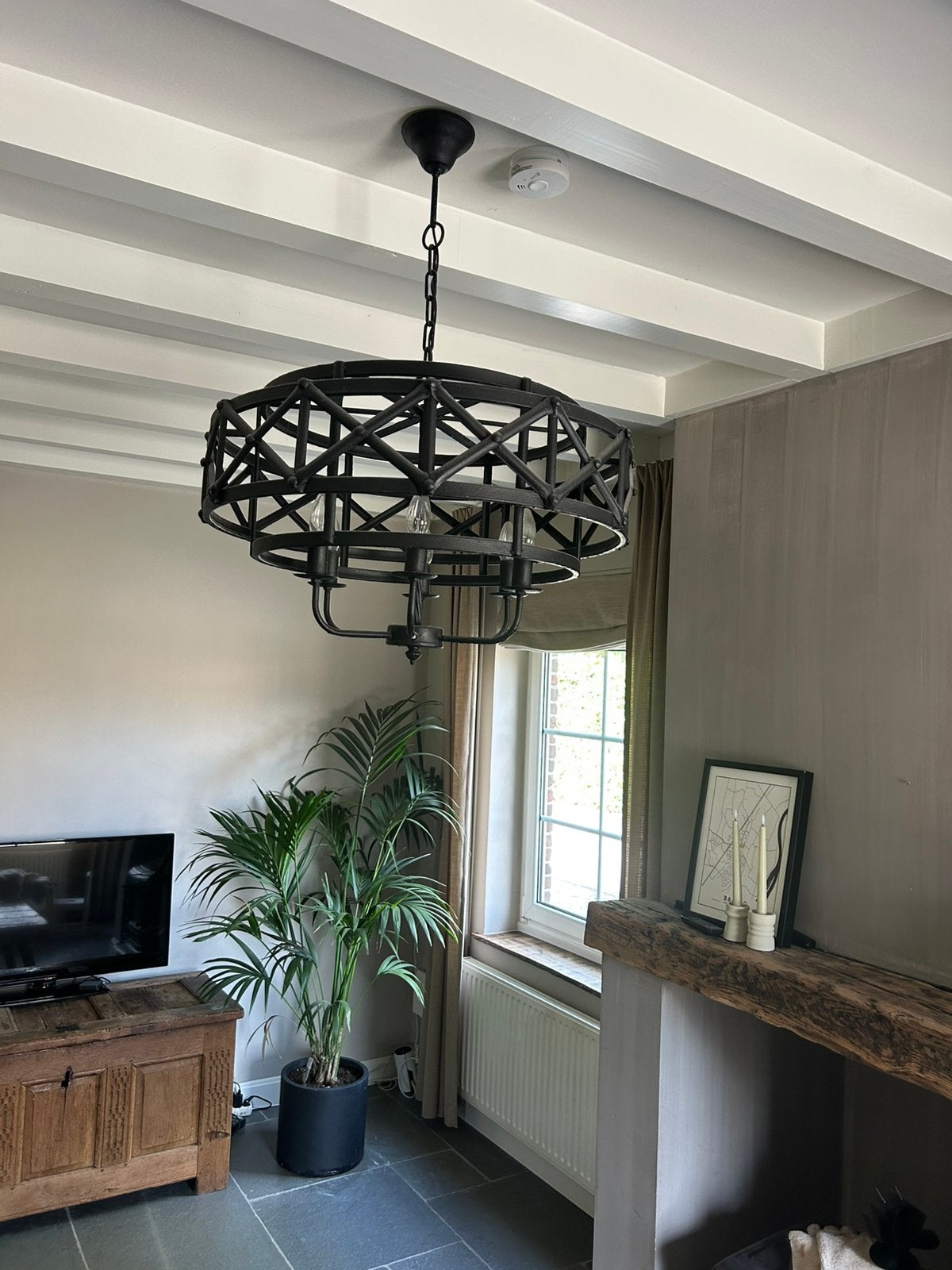 Hanglamp 70 cm doorsnee, Huis en Inrichting, Lampen | Hanglampen, Ophalen, Zo goed als nieuw