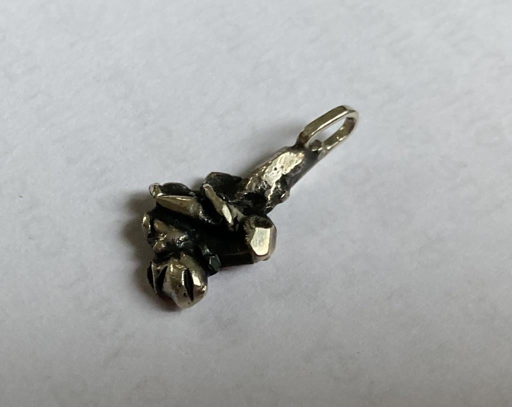 Zilveren hanger met ketting van edelsmid Nico Huisman, Sieraden, Tassen en Uiterlijk, Kettinghangers, Ophalen of Verzenden, Zo goed als nieuw
