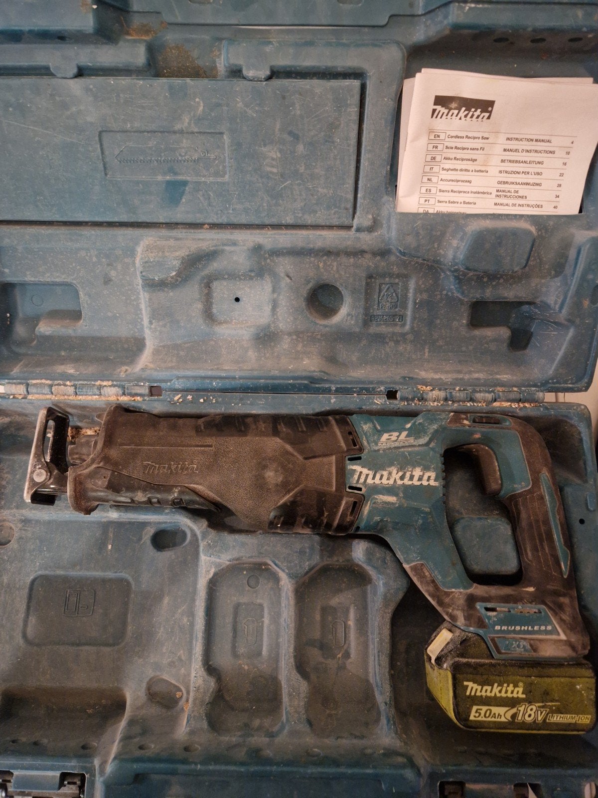 makita reciprozaag DJR187, Ophalen of Verzenden, 600 tot 1200 watt, Reciprozaag, 70 mm of meer