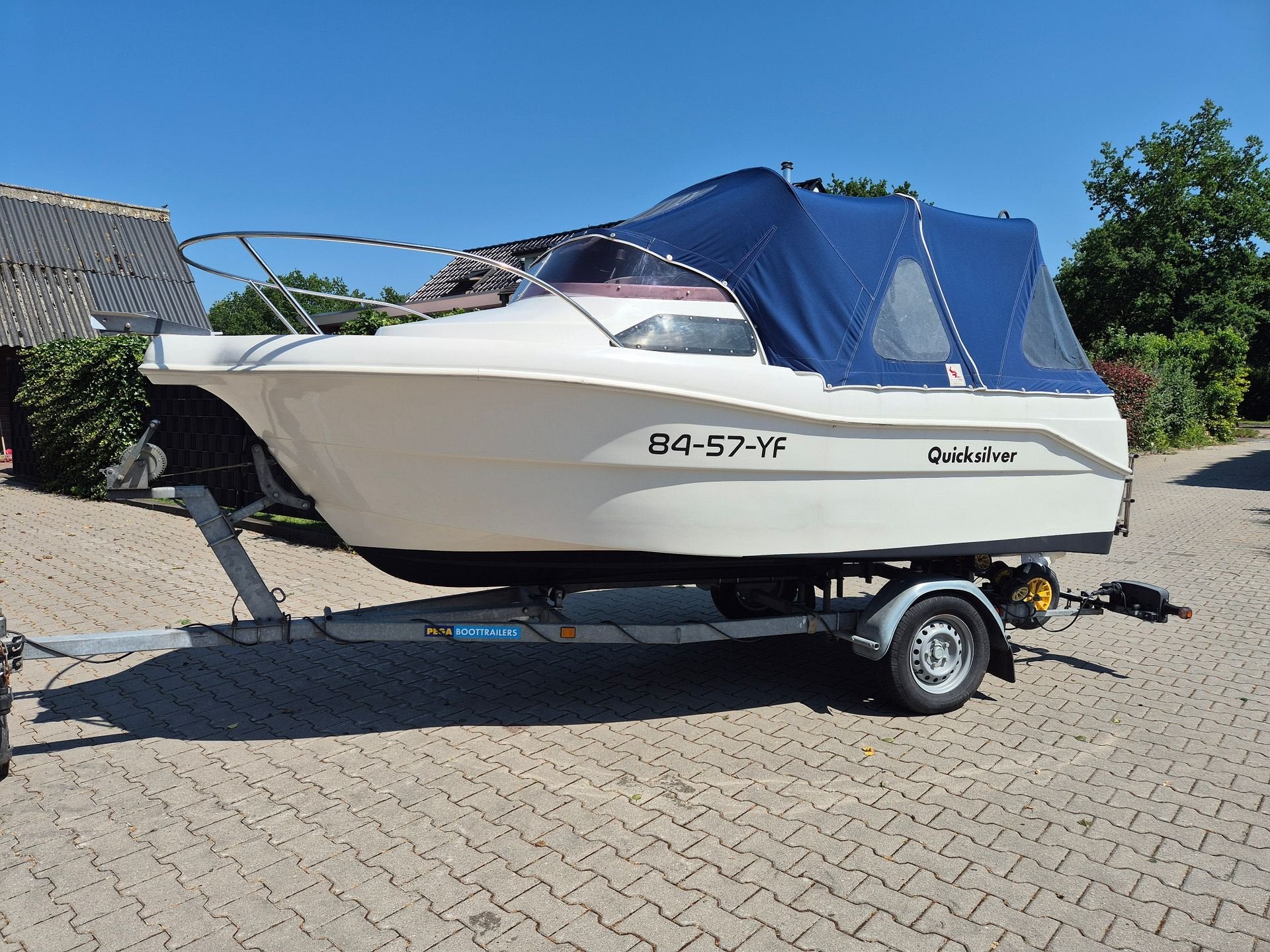 Quicksilver cabin 450 met evt. 50 pk 4-tact EFI Yamaha, -, Gebruikt, -, -