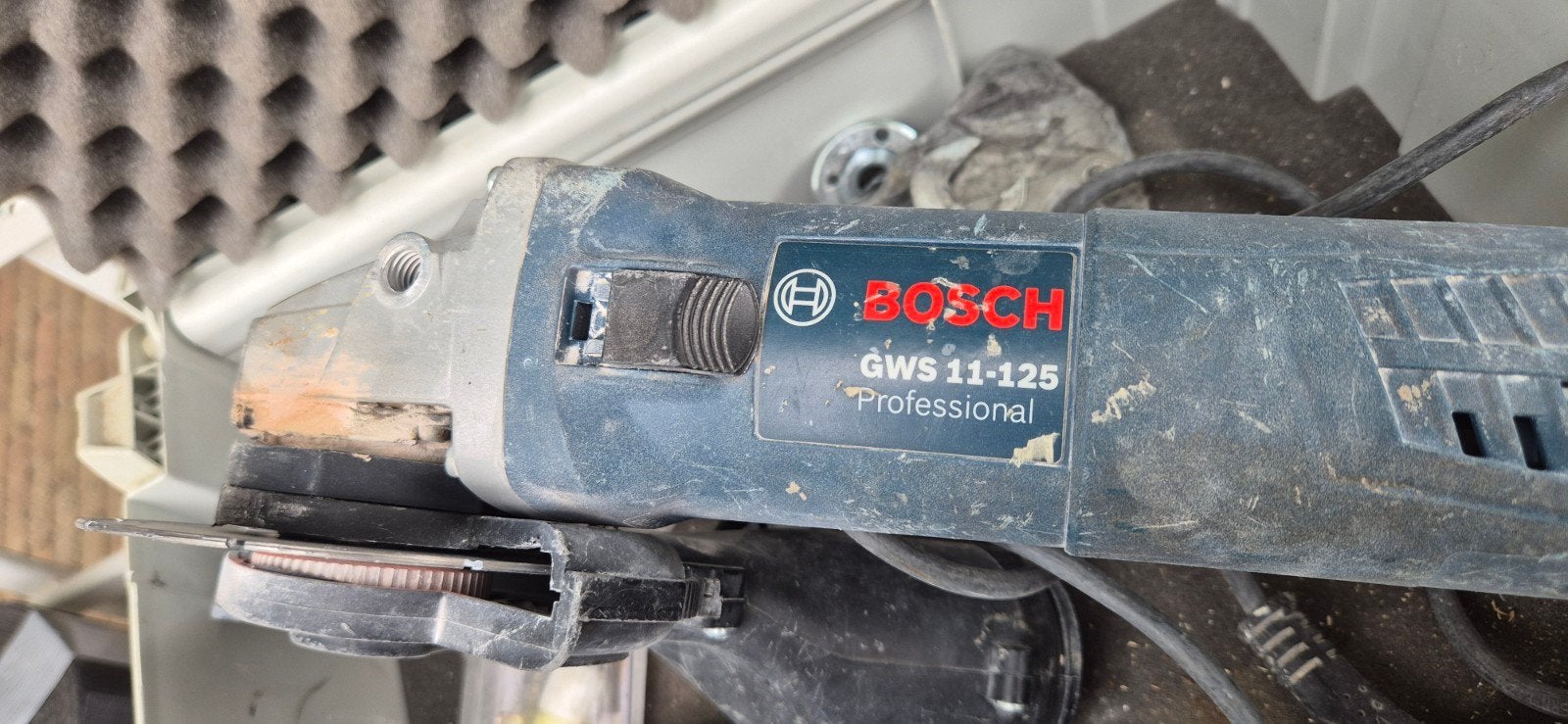 Bosch GWS 11-125 Professional haakse slijper met kap, Doe-het-zelf en Verbouw, Ophalen of Verzenden, Gebruikt, 1000 watt of meer