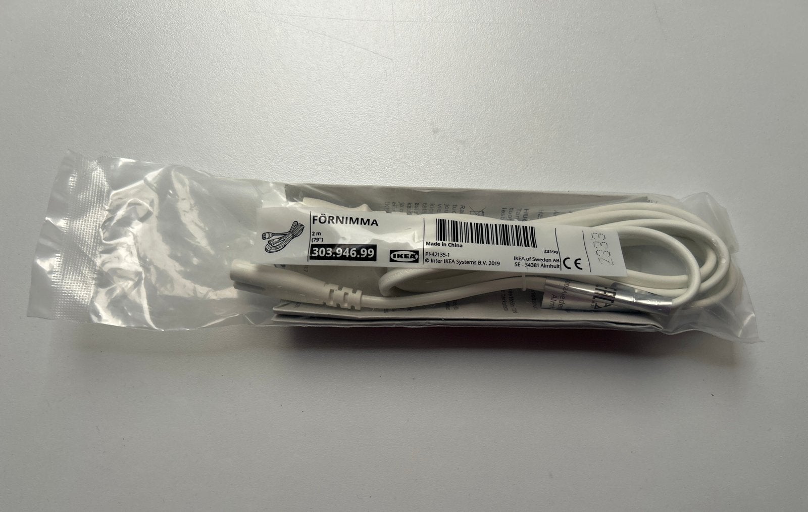 IKEA FÖRNIMMA Verbindingskabel 2m - Nieuw in verpakking, Ophalen of Verzenden, Nieuw