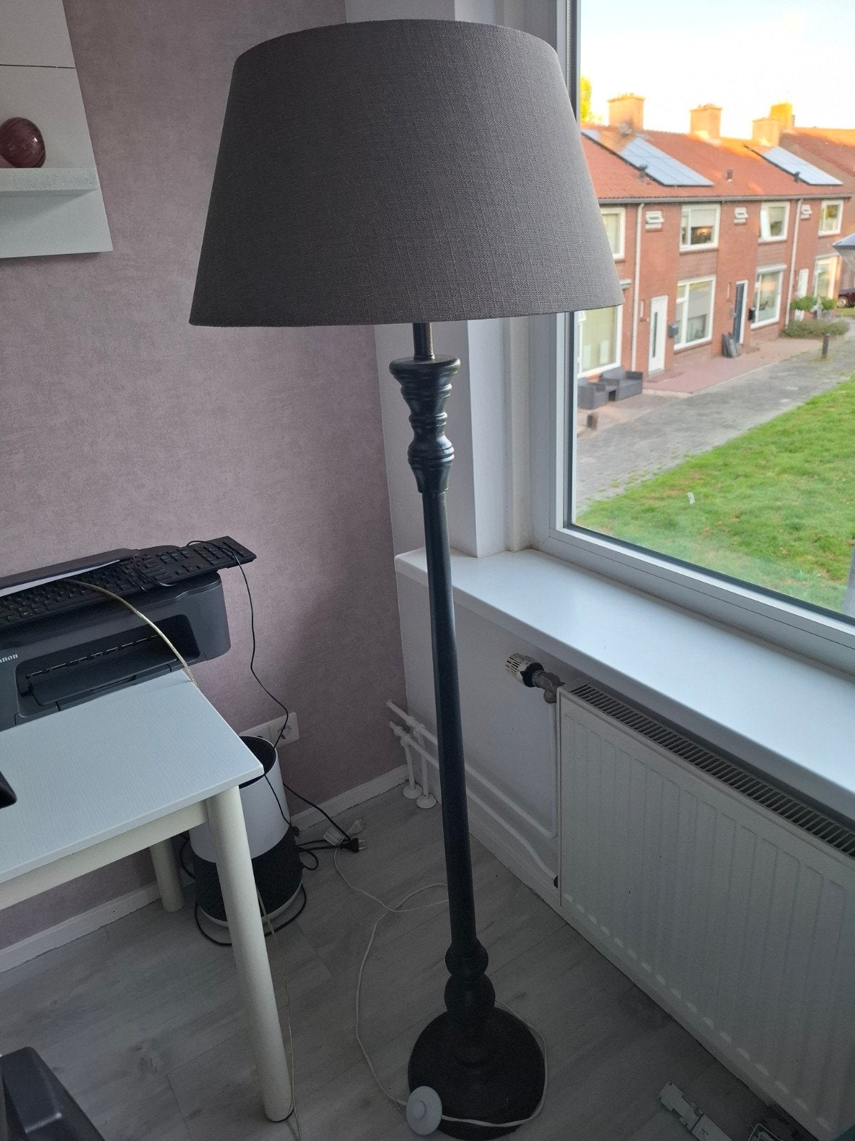 Gratis staande lamp met stoffen kap Winschoten, Ophalen, Gebruikt, Klassiek, E27 (groot)