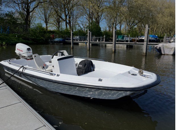 Consoleboot incl. Trailer en BBM, Watersport en Boten, Vis- en Consoleboten, Ophalen, 10 tot 30 pk, Gebruikt, 4 m