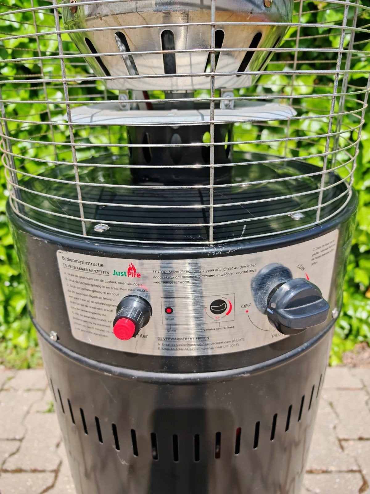 Terrasheater op gas - JustFire, Ophalen, Gebruikt, Gas, Vloer