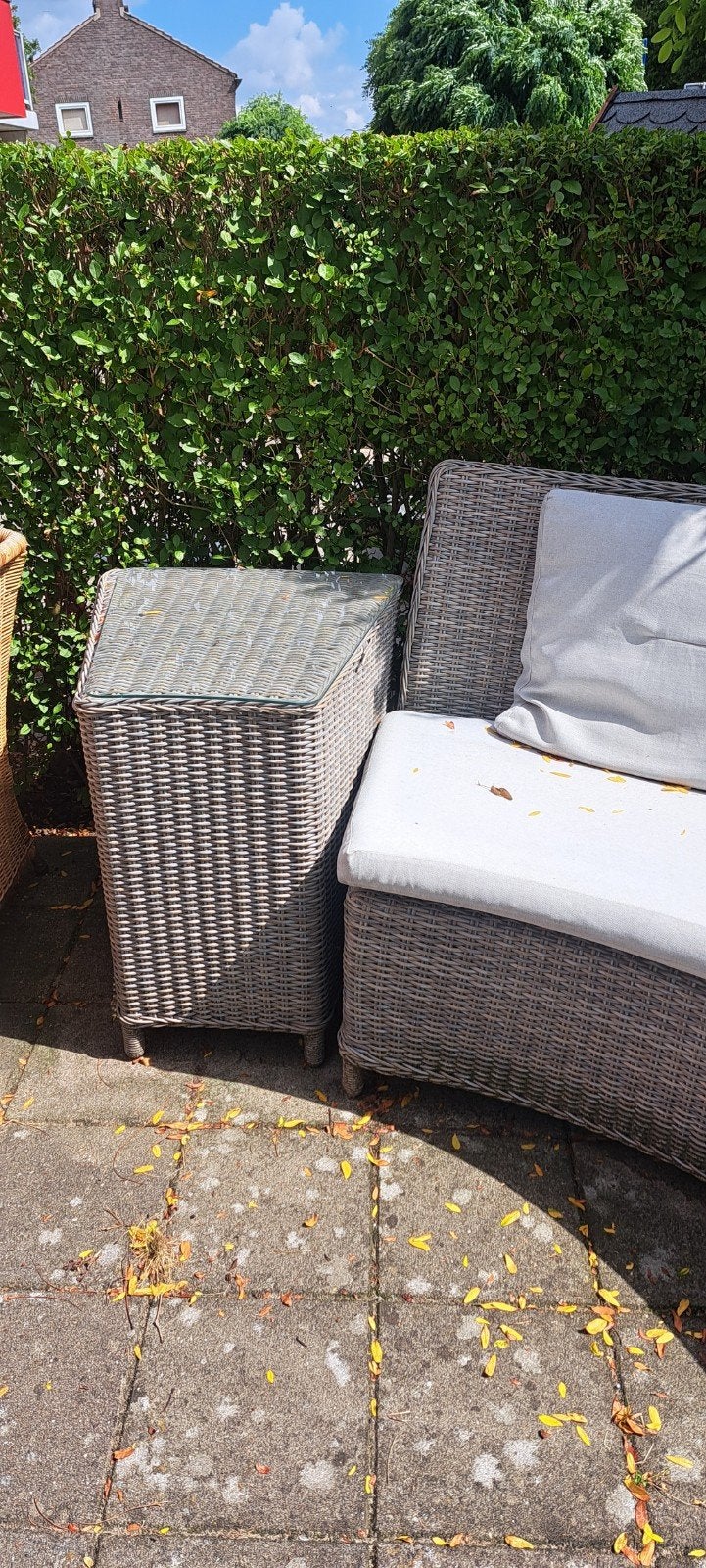 rieten tuinmeubels, Ophalen, Overige materialen, 6 zitplaatsen, Zo goed als nieuw