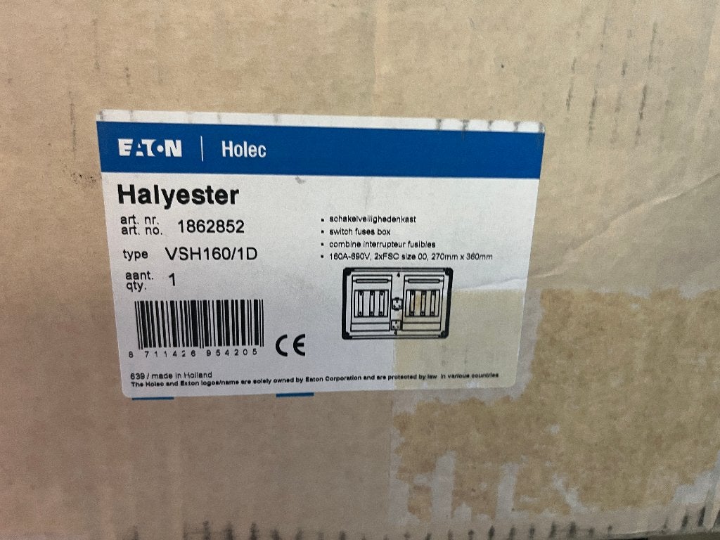 Eaton Holec Halyester VSH160/1D 160A schakelkast 1862852, Ophalen of Verzenden, Nieuw, Eaton, Groepenkast