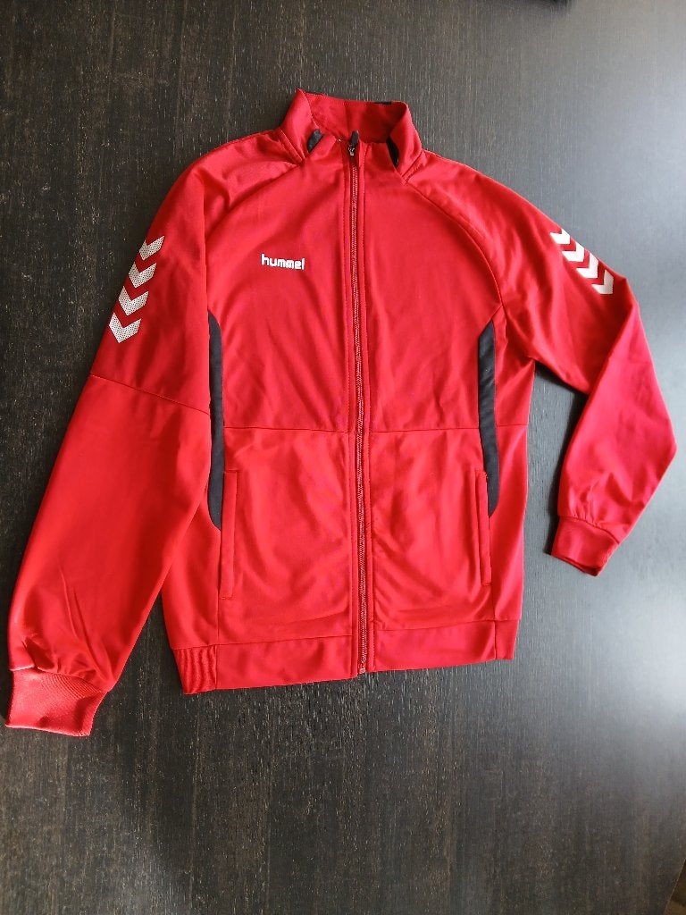 Sportvest, Hummel, rood, maat 164, als nieuw!, Overige maten, Ophalen of Verzenden, Zo goed als nieuw, Voetbal