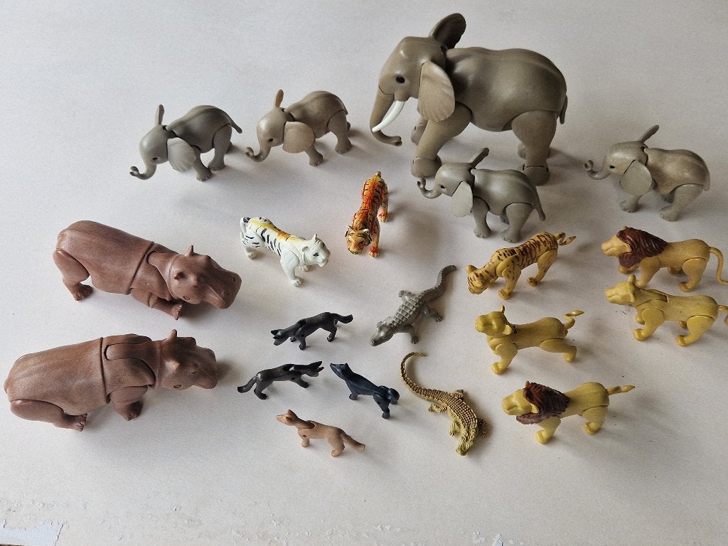 Vintage Playmobil jungle dieren, Ophalen of Verzenden, Zo goed als nieuw