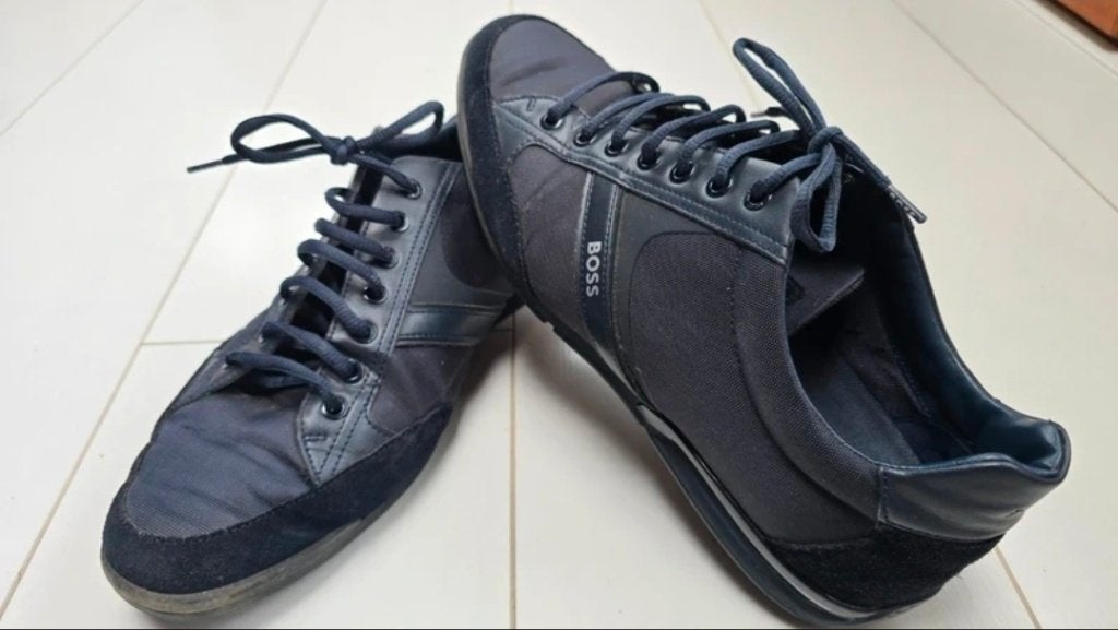 Boss navy blue sneakers 45, Kleding | Heren, Schoenen, BOSS, Blauw, Ophalen of Verzenden, Sneakers of Gympen