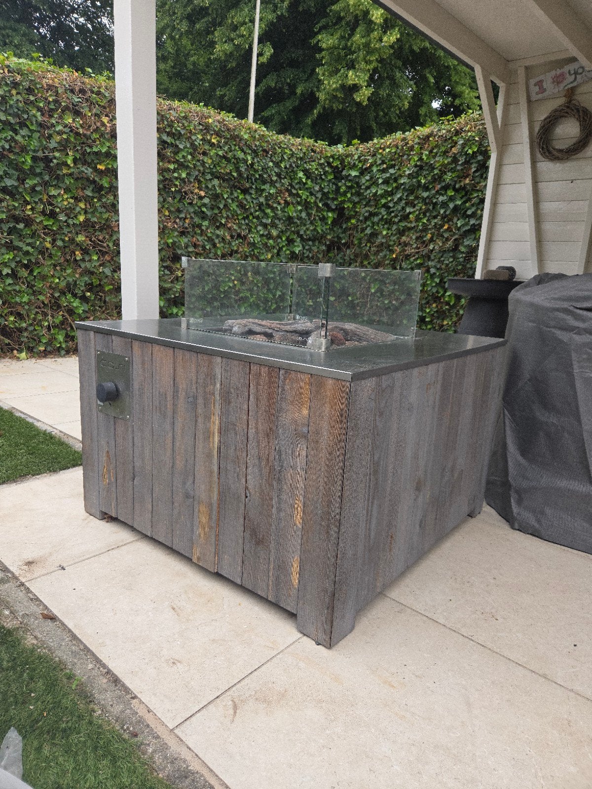 Mooie Cosi vuurtafel, Ophalen of Verzenden, Hout, Overige typen