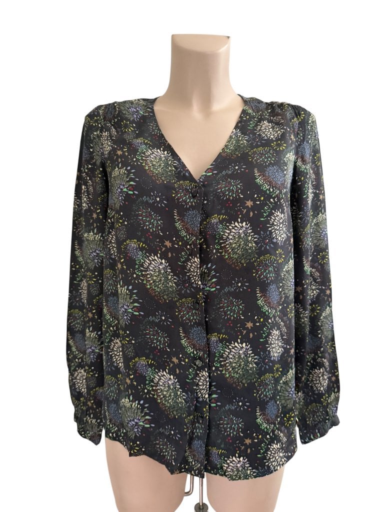 Pom Amsterdam blouse S, Kleding | Dames, Blouses en Tunieken, Maat 38/40 (M), Zwart, Ophalen of Verzenden, Zo goed als nieuw