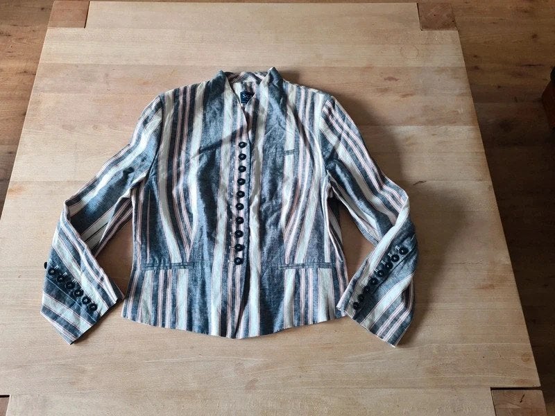 Prachtige linnen blazer Scarva. Maat 42., Kleding | Dames, Overige kleuren, Verzenden, Scarva, Maat 42/44 (L)
