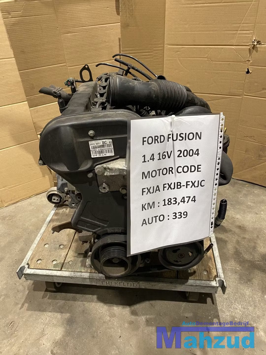 FORD FUSION 1.4 16V Motorblok FXJA FXJB FXJC Motor engine, Gebruikt, Info@ford.com, Ophalen of Verzenden, Ford