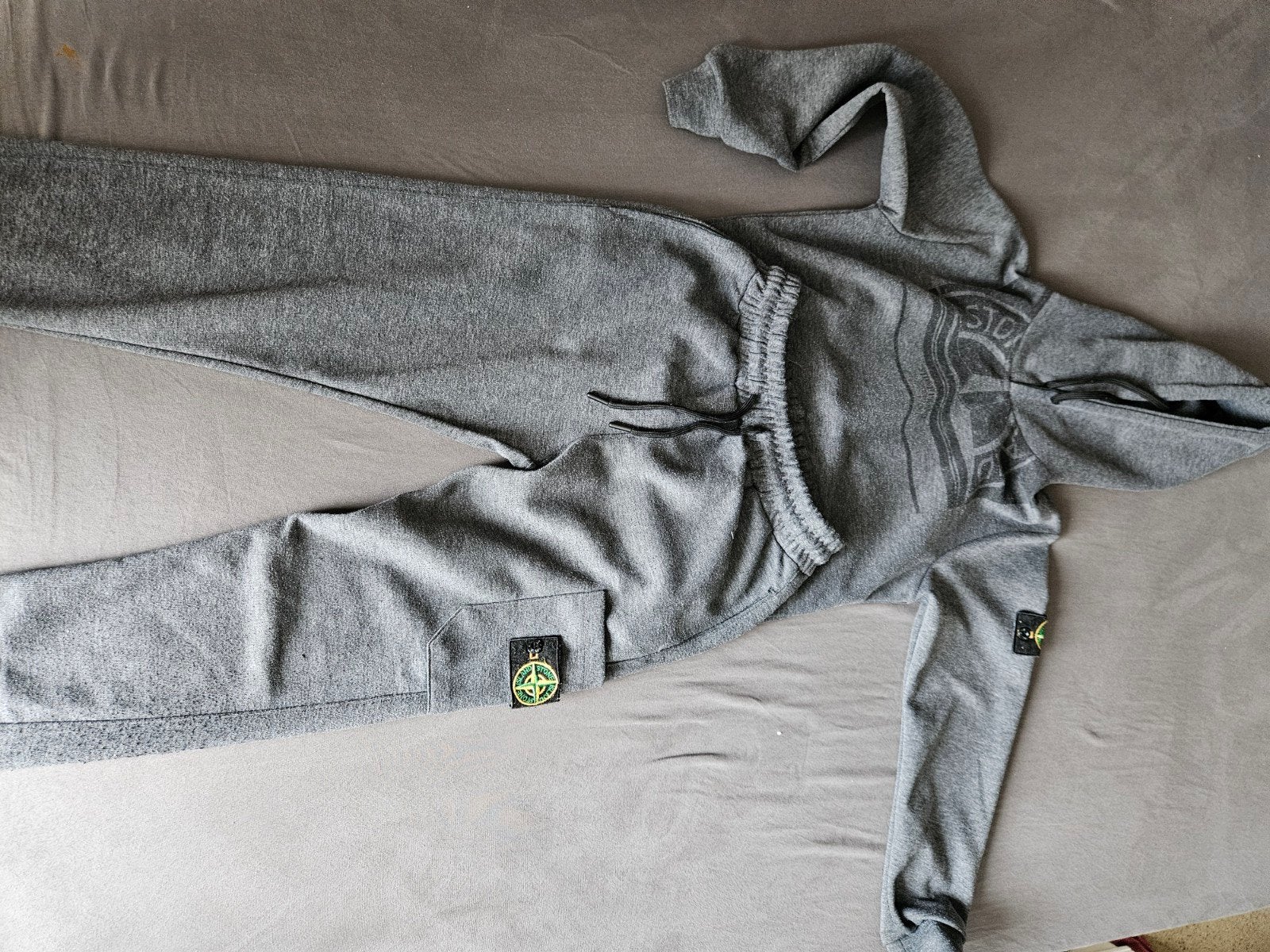 Stone Island trainingspak - Grijs, Ophalen of Verzenden, Zo goed als nieuw, Setje, Stone Island