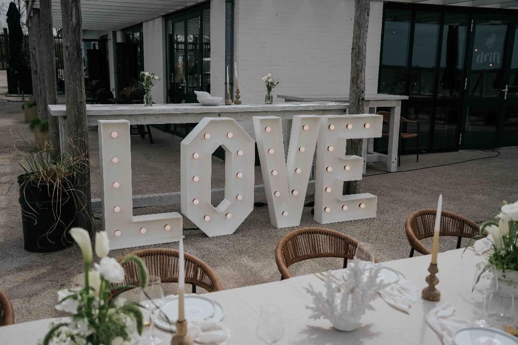 Lichtletters/loveletters/marquee letters te huur, Ophalen of Verzenden, Zo goed als nieuw, Geboorte of Huwelijk