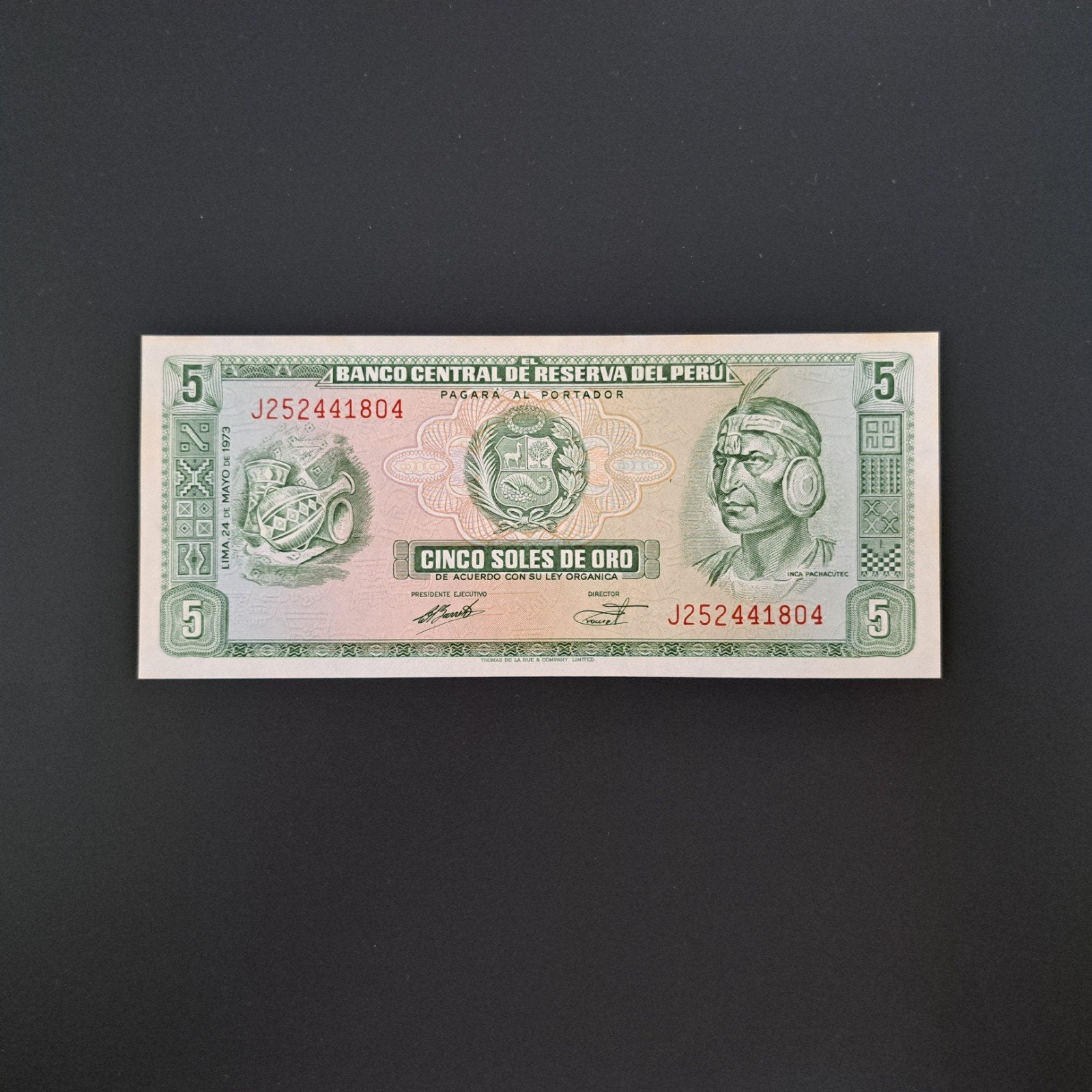 5 sole Peru #002, Verzenden, Zuid-Amerika, Los biljet