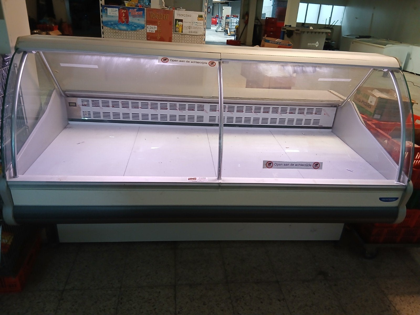 Professionele koeltoonbank voor supermarkt of slagerij, Ophalen