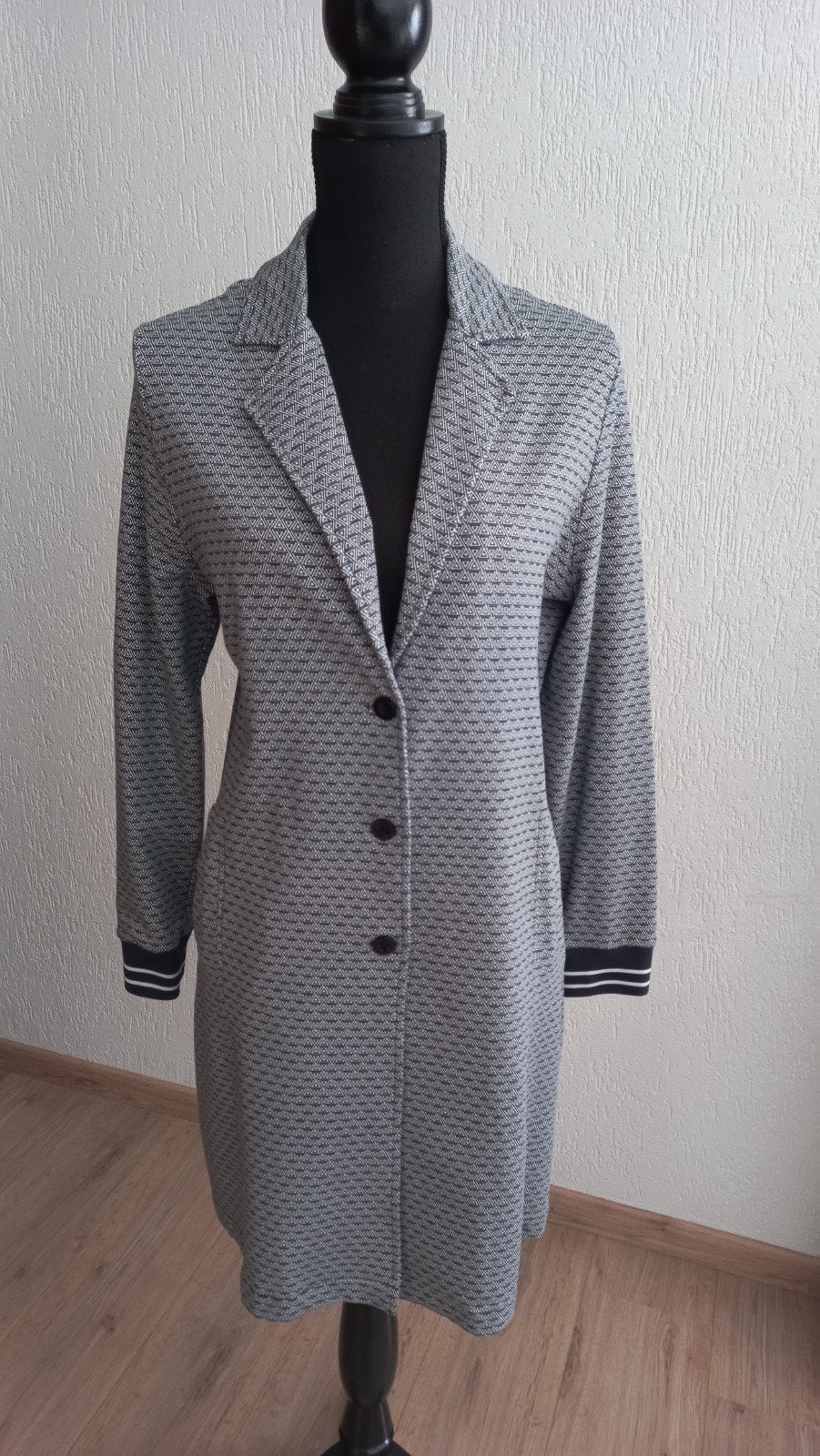 Zoso Lange Blazer - Gemêleerd Blauw - Maat L, Kleding | Dames, Blauw, Maat 42/44 (L), Ophalen of Verzenden, Zo goed als nieuw