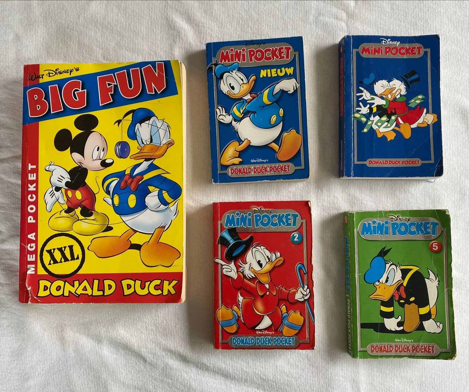 Donald Duck Big Fun & Mini Pockets - Complete Set, Meerdere stripboeken, Ophalen of Verzenden, Gelezen