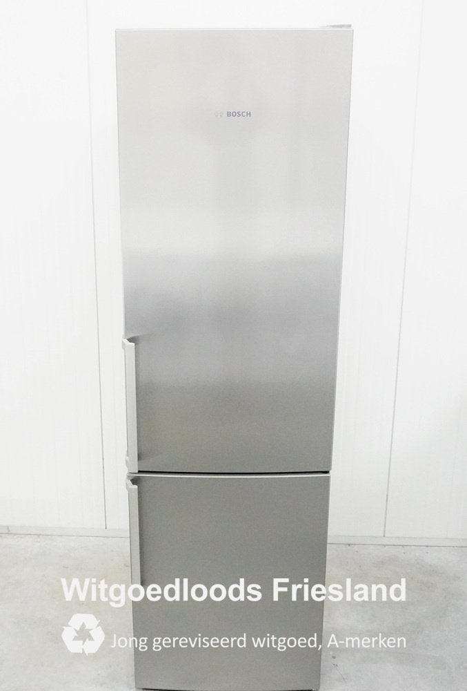 Bosch RVS Koelvriescombinatie NoFrost 2.01 A+++ 3MNDGarantie, 200 liter of meer, 60 cm of meer, Met aparte vriezer, 160 cm of meer