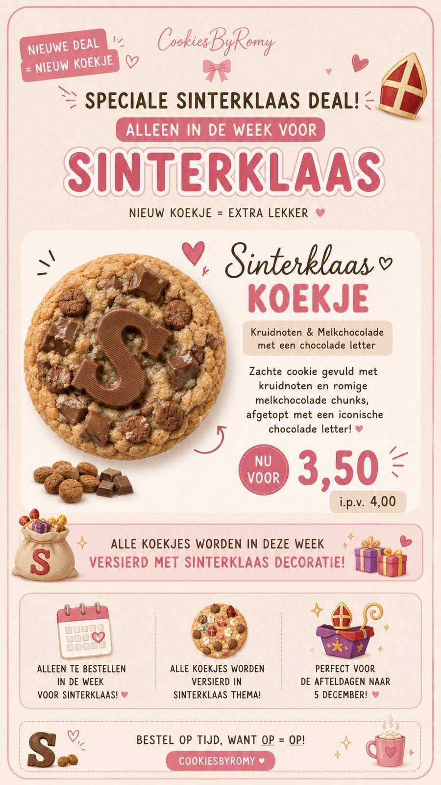 Sinterklaas koekjes, Ophalen of Verzenden, Nieuw