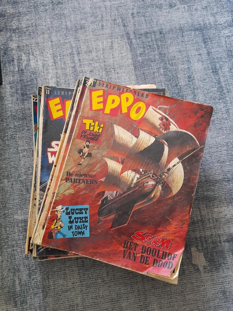 Eppo compleet jaargang 1983 - Stripweekblad, Boeken, Stripboeken, Complete serie of reeks, Ophalen of Verzenden, Gelezen