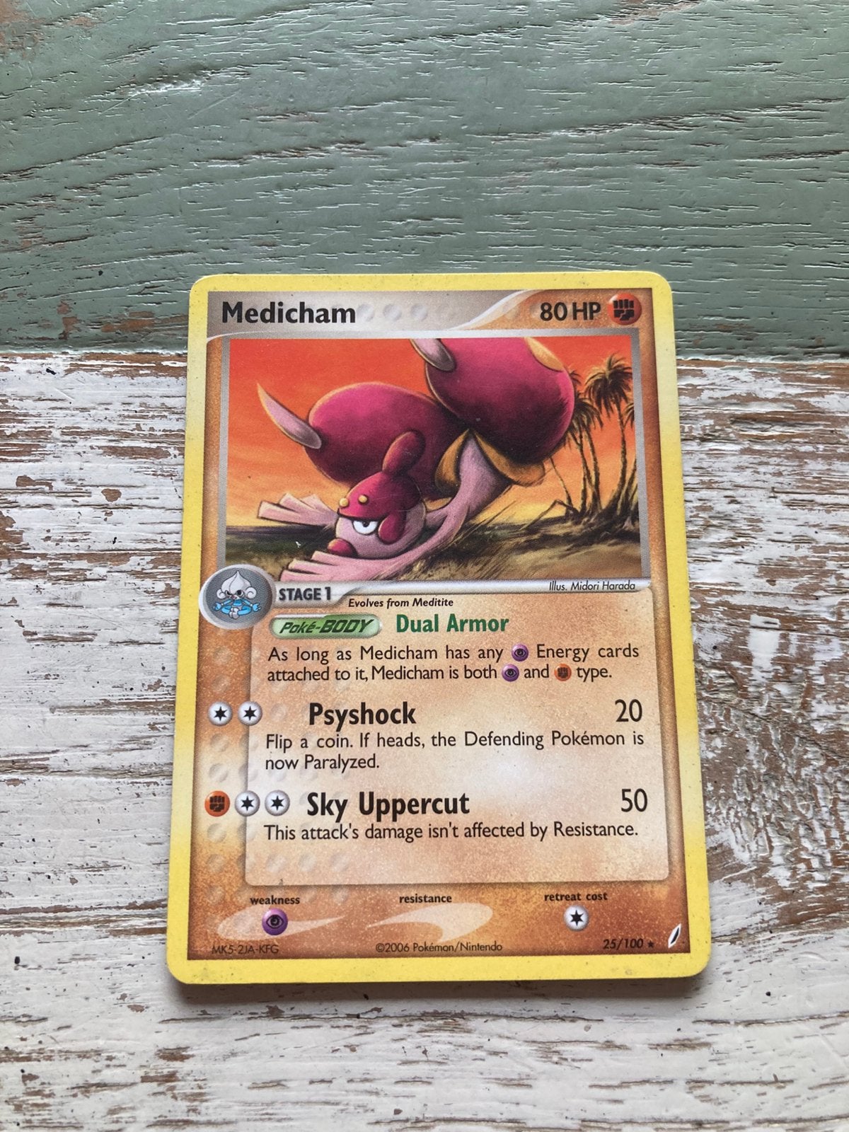 Pokemon kaart Medicham, Ophalen of Verzenden, Zo goed als nieuw