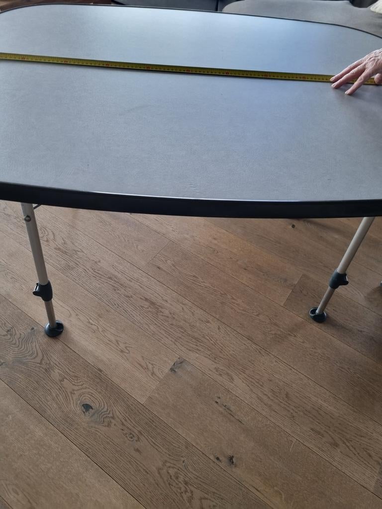 Campingtafel Dukdalf Majestic oval, Caravans en Kamperen, Kampeermeubelen, Ophalen, Campingtafel