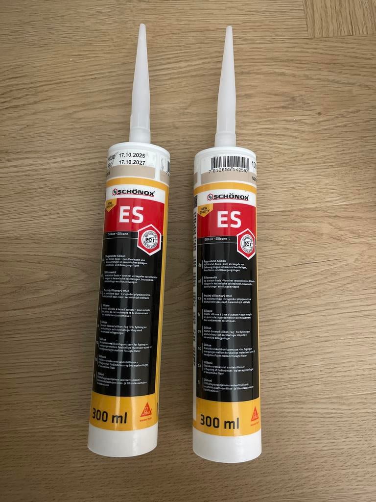 2 x Schonox ES kit kleur Sandstone 300 ml, Minder dan 4 cm, Overige materialen, Nieuw, Ophalen of Verzenden