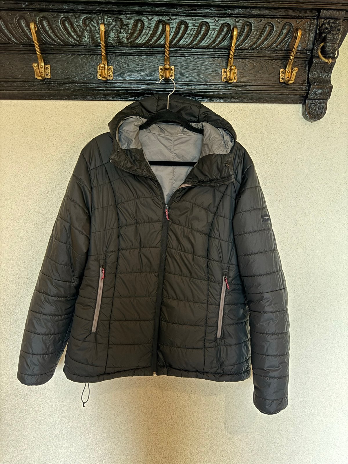 Forclaz Dames Lichtgewicht Gewatteerde Jas Zwart, Kleding | Dames, Ophalen of Verzenden, Zo goed als nieuw, Maat 46/48 (XL) of groter