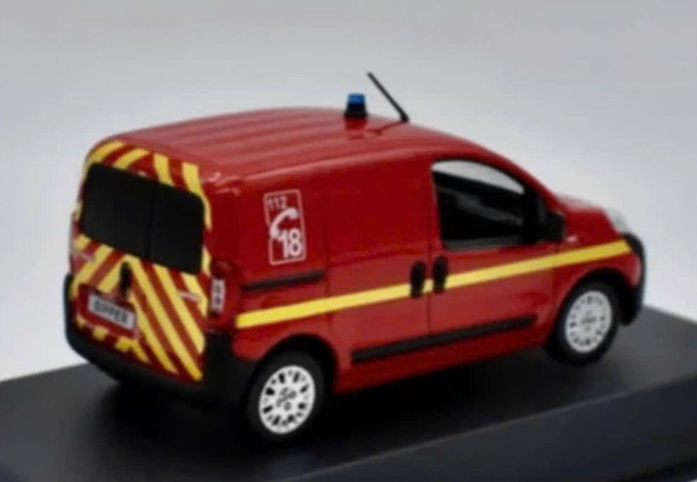Peugeot Bipper 2009 Pompiers BRANDWEER 1/43 NOREV ref 479838, Hobby en Vrije tijd, Verzenden, Nieuw, Auto, Norev