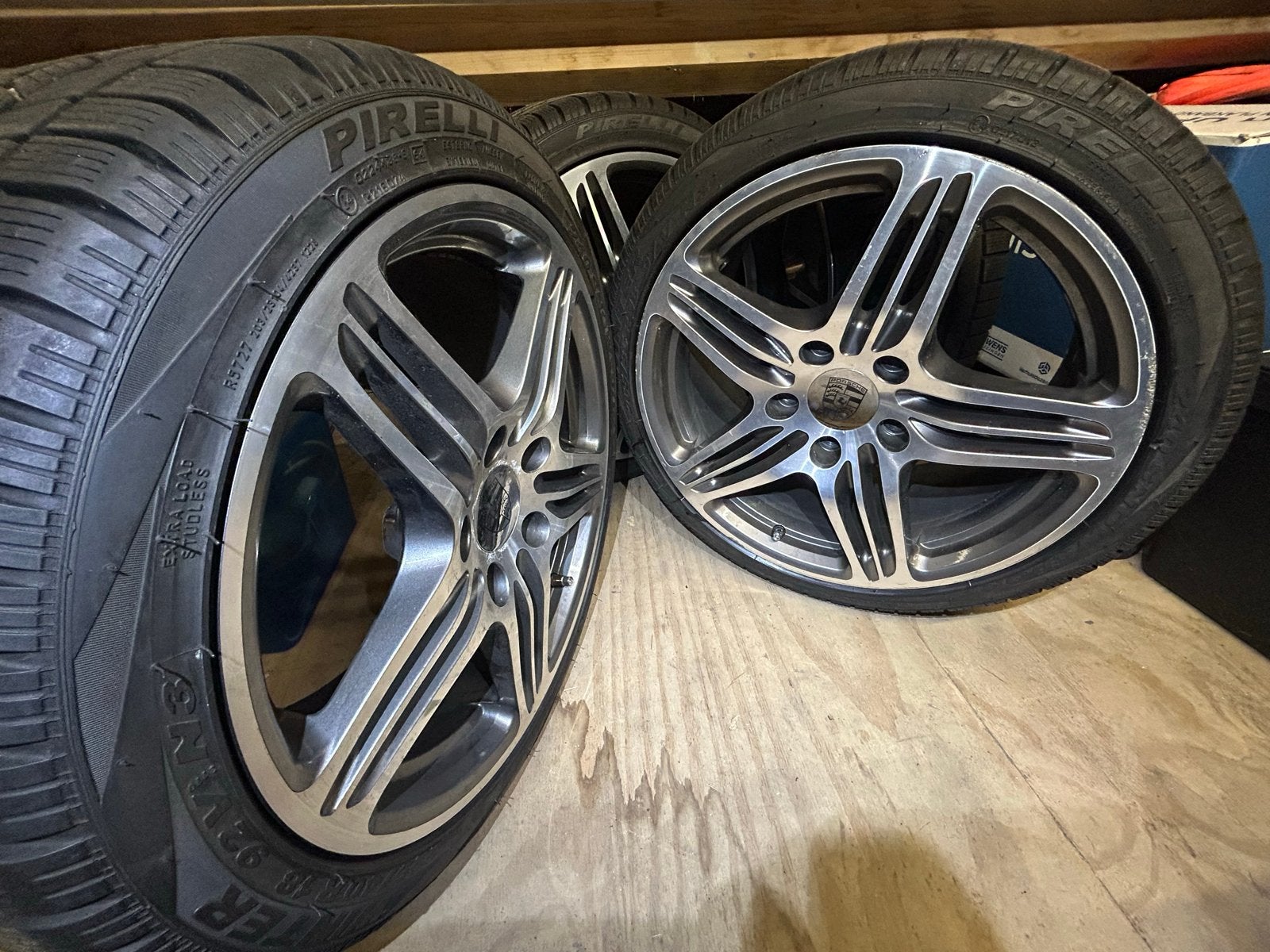 Porsche 986/987/Cayman/Boxster set Winterbanden & Velgen 18”, Auto-onderdelen, Ophalen, 18 inch, Gebruikt, 265 mm