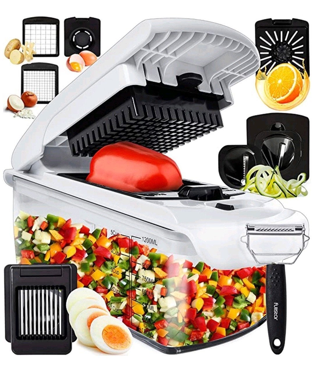 Instant Groentesnijder / Mandoline, Witgoed en Apparatuur, 4 liter of meer, Ophalen of Verzenden, Vaatwasserbestendig, 3 snelheden of meer
