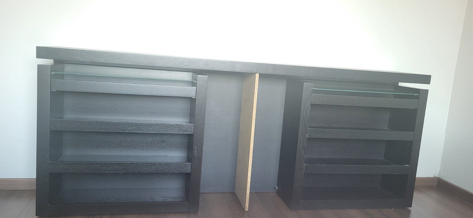 Bedmeubel kast hoofdbord., Huis en Inrichting, Slaapkamer | Bedden, Ophalen, Bruin, Tweepersoons, Zo goed als nieuw