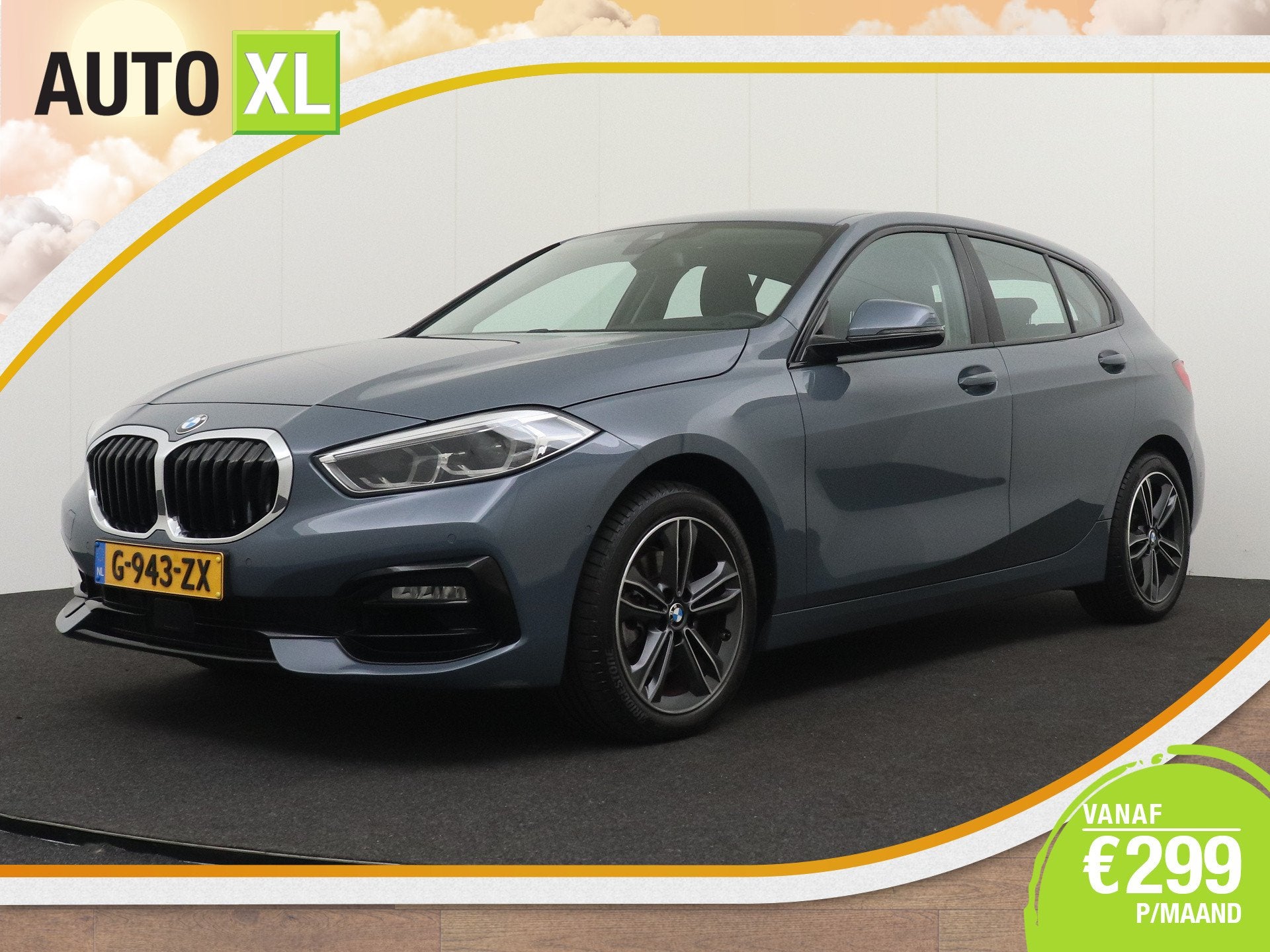 BMW 1-serie 118i Aut. 141 PK Sport Line Adapt. Cruise Carpla, Auto's, Dealer onderhouden, Stof, Gebruikt, Origineel Nederlands