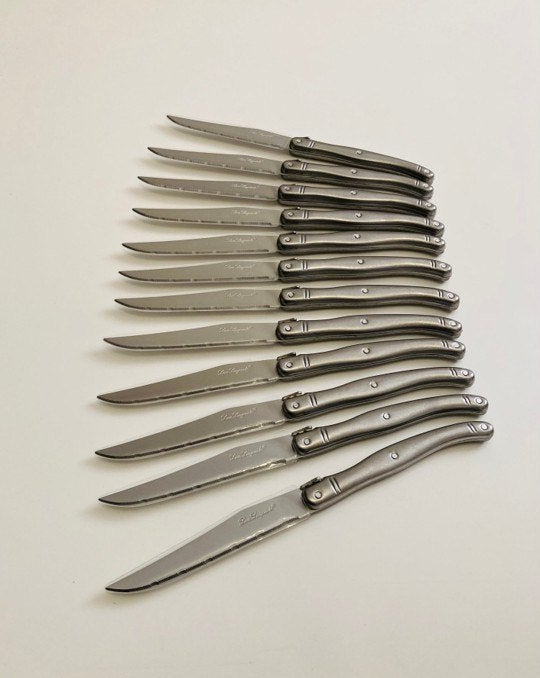 Laguiole - Steak mes (12), Bestekset, Ophalen of Verzenden, Rvs of Chroom, Eetmes