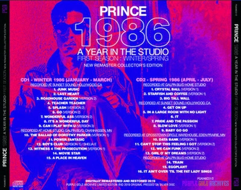 Prince - 1986 : A YEAR IN THE STUDIO/ FIRST SEASON 2CD, Import, Nieuw in verpakking, Album, Verzenden